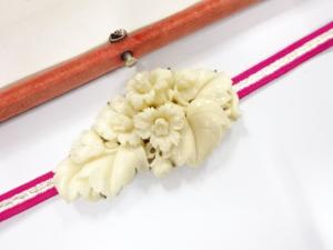 アンティーク　本珊瑚　帯留め(約27.65g)